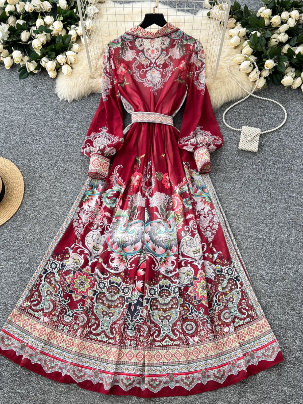 New cutie on the block print dress ED185 images